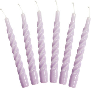 Candles with a Twist, 2,2 cm x 21 cm, Lilac