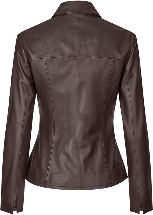 Deep Leather Blazer