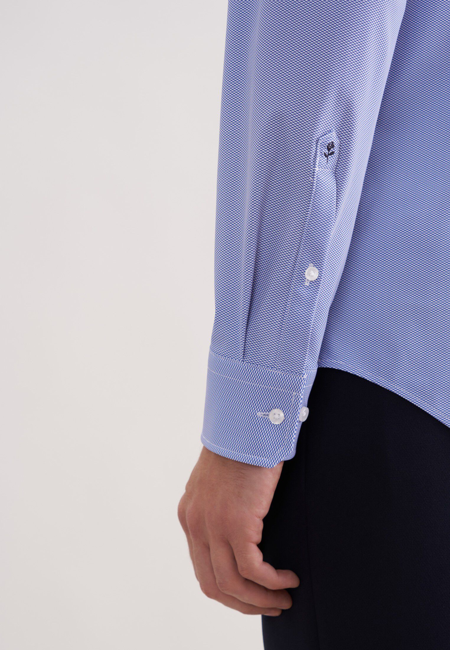 Performance shirt Slim 1/1 Kent-Collar Print