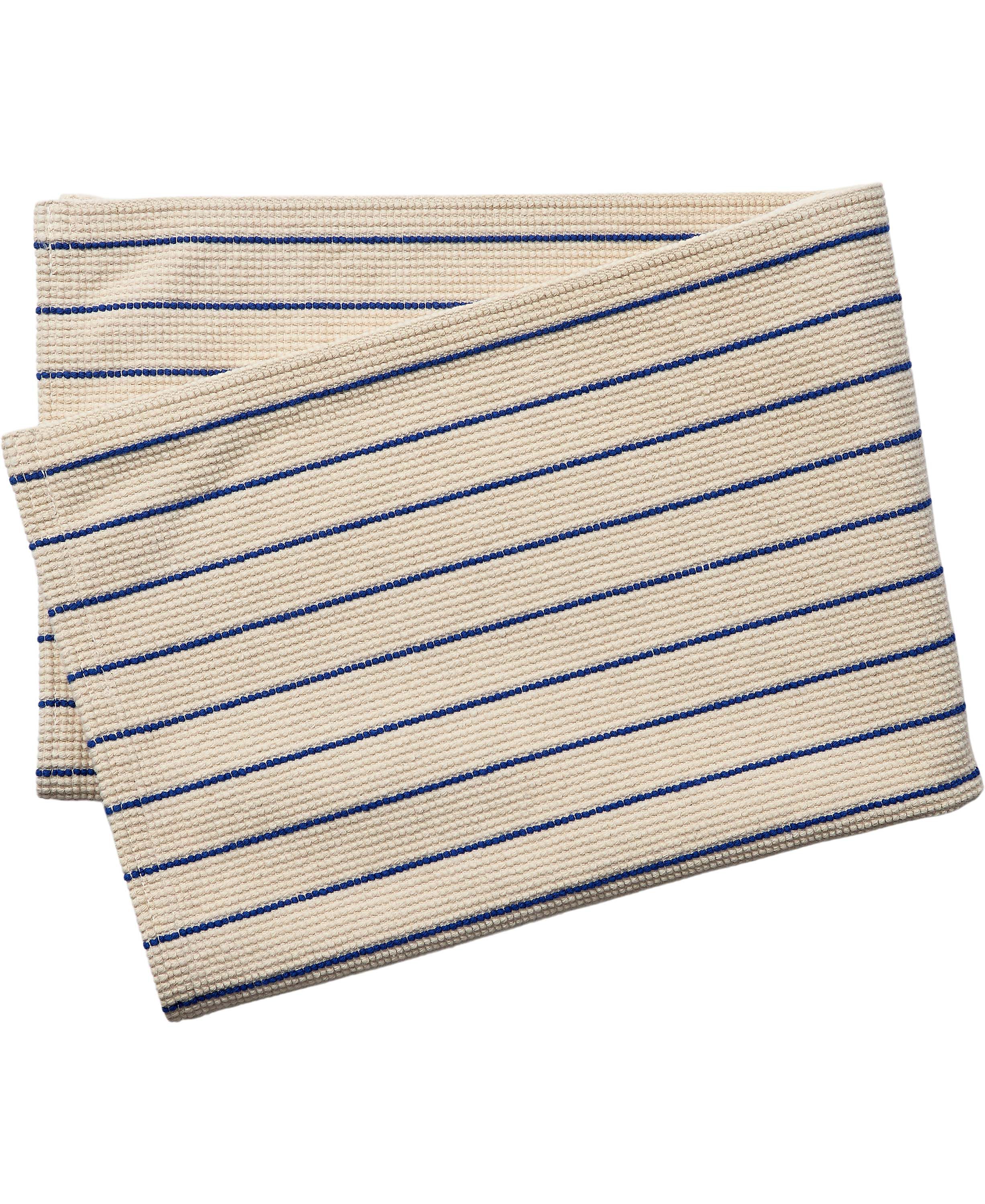Stripe bathmat 60x90cm surf the web/ecru