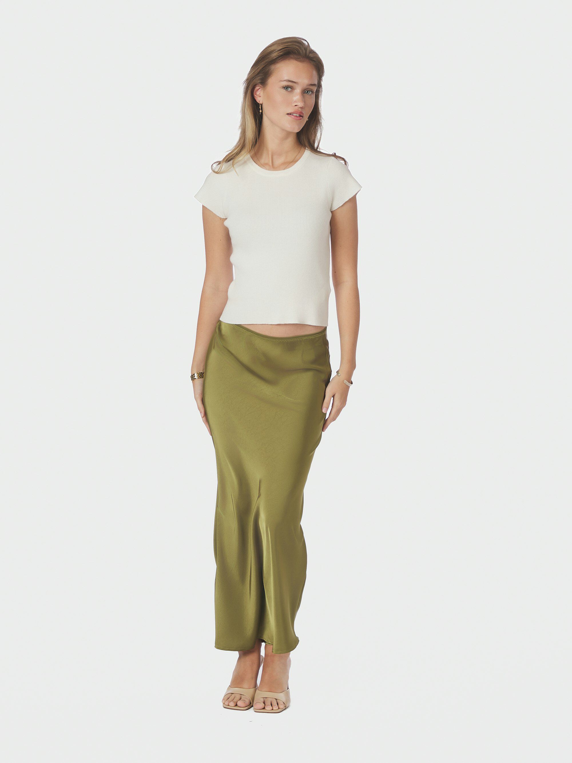 Vicky Heavy Sateen Skirt