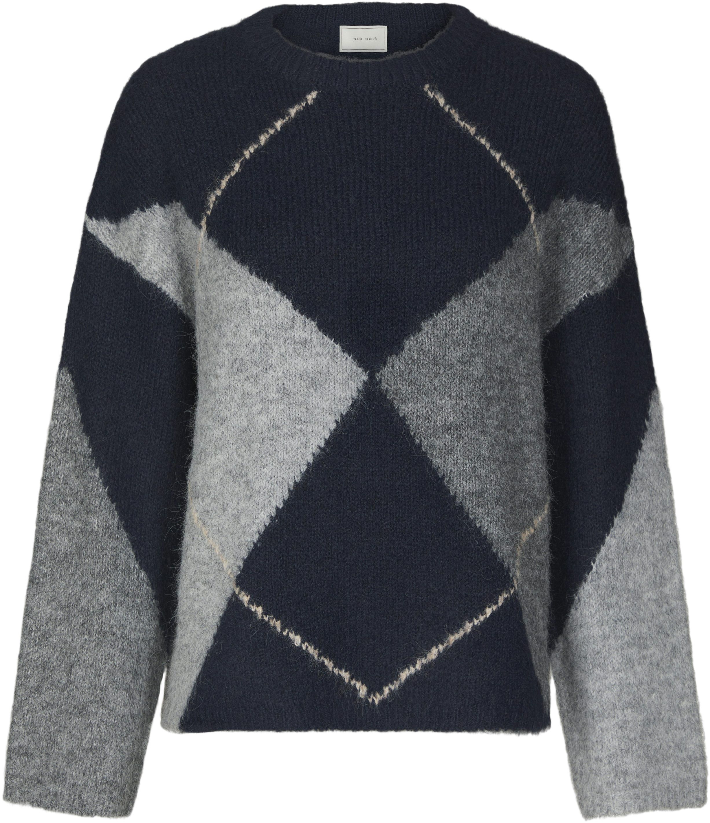 Inga Check Fluff Knit Blouse