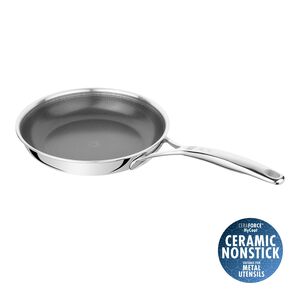 Fry pan 24 cm, 18/10 stainless steel, silver