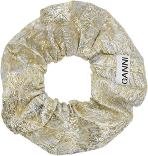 Metallic Cloque Scrunchie
