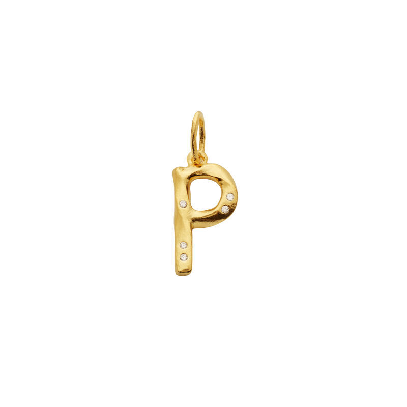 Alphabet Pendant Gold