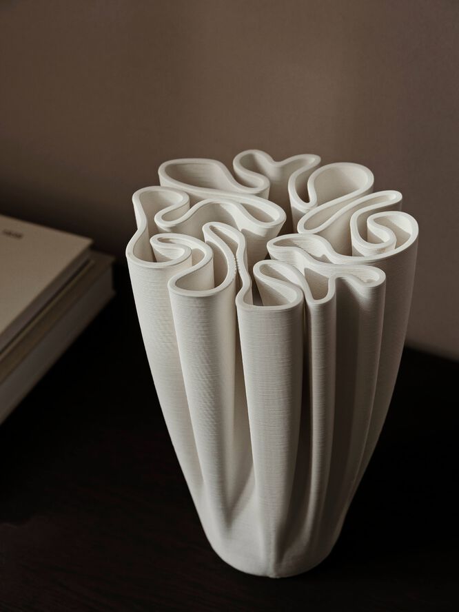 Dedali Vase - H25 - Off-white
