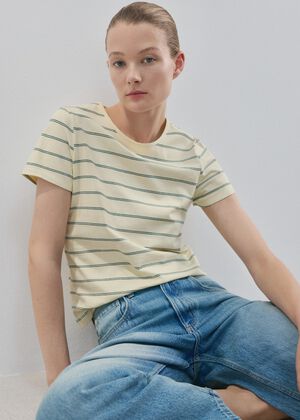 Striped cotton T-shirt