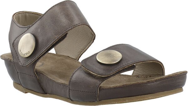 CASAVA Button Sandal Leather