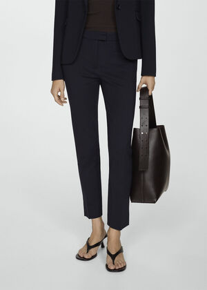 Pleated suit trousers