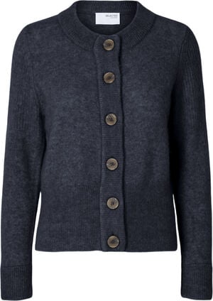 SLFSIA RAS LS WOOL KNIT CARDIGAN NOOS