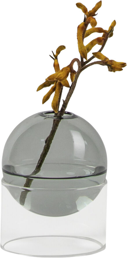 STANDING FLOWER BUBBLE, LOW TUBE, SMOKE, 802050S