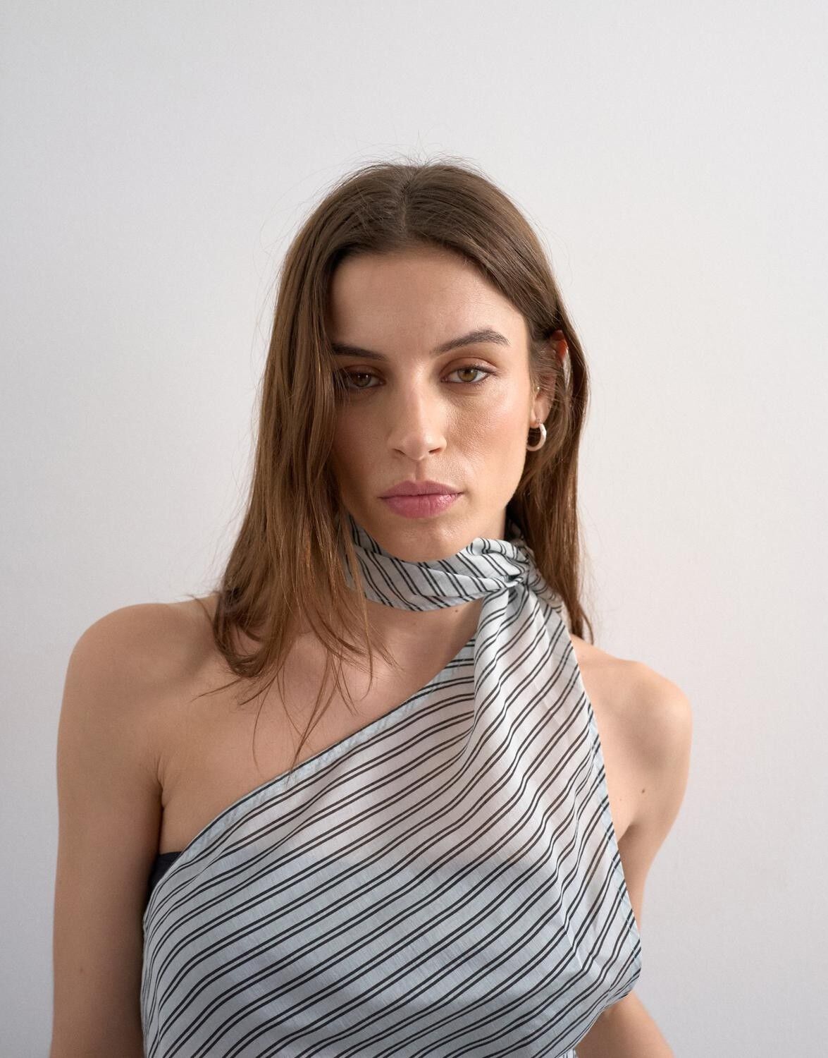 TSHANNY HALTER SCARF TOP WVN