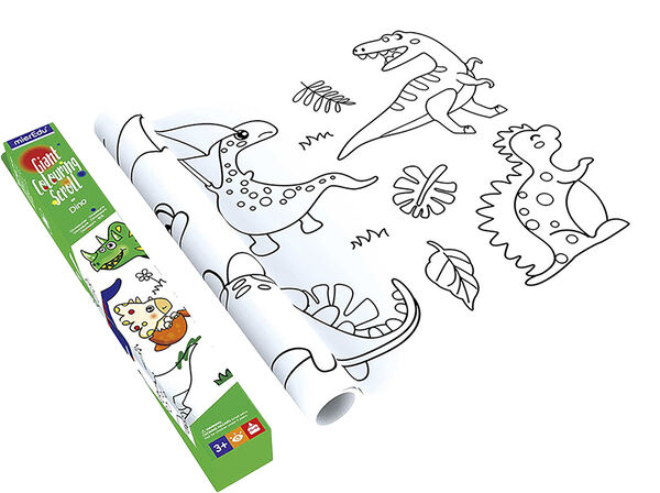 mierEdu - Kæmpebanner til farvelægning - Dinosaurer