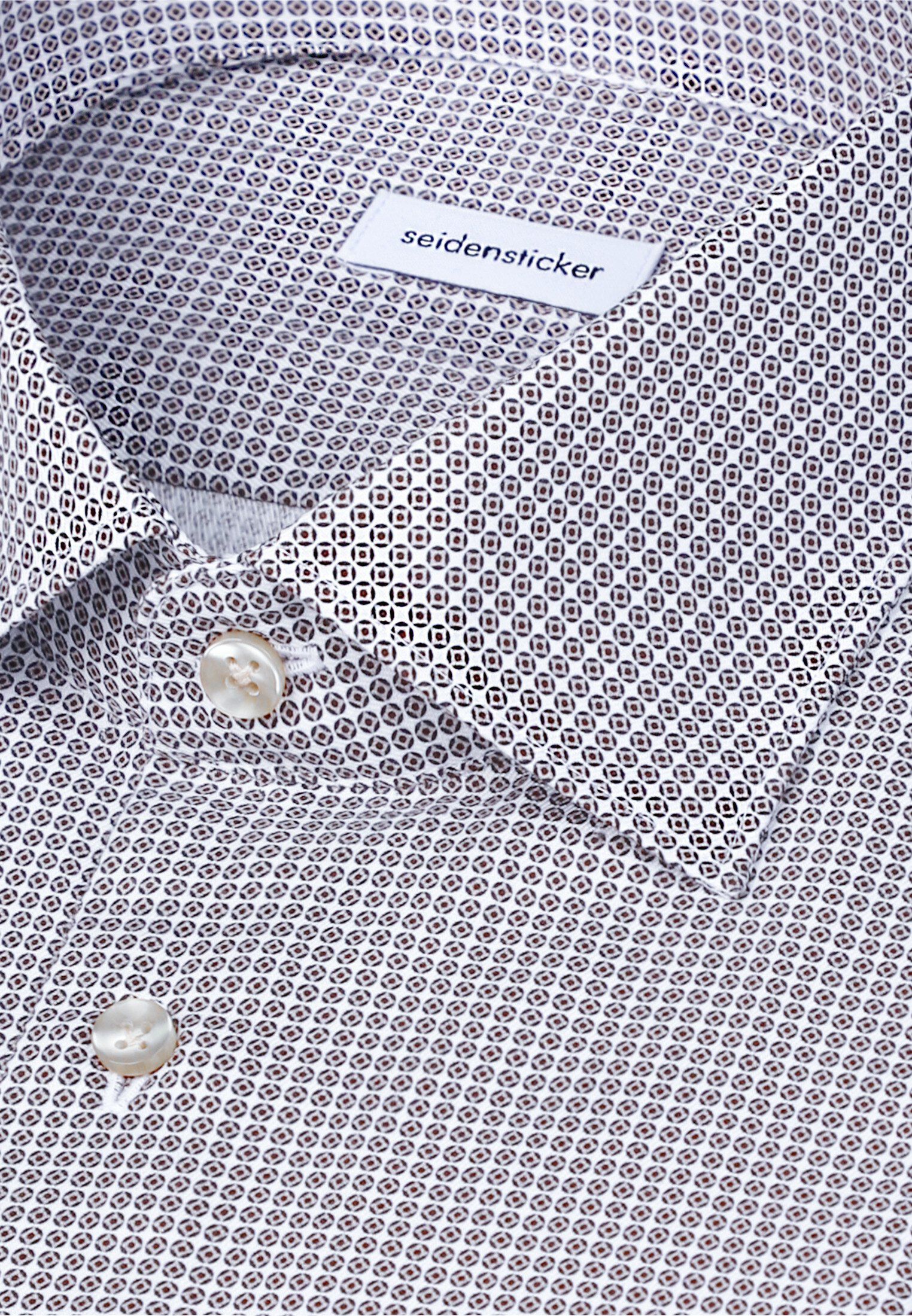 Business shirt Slim 1/1 Kent-Collar Print