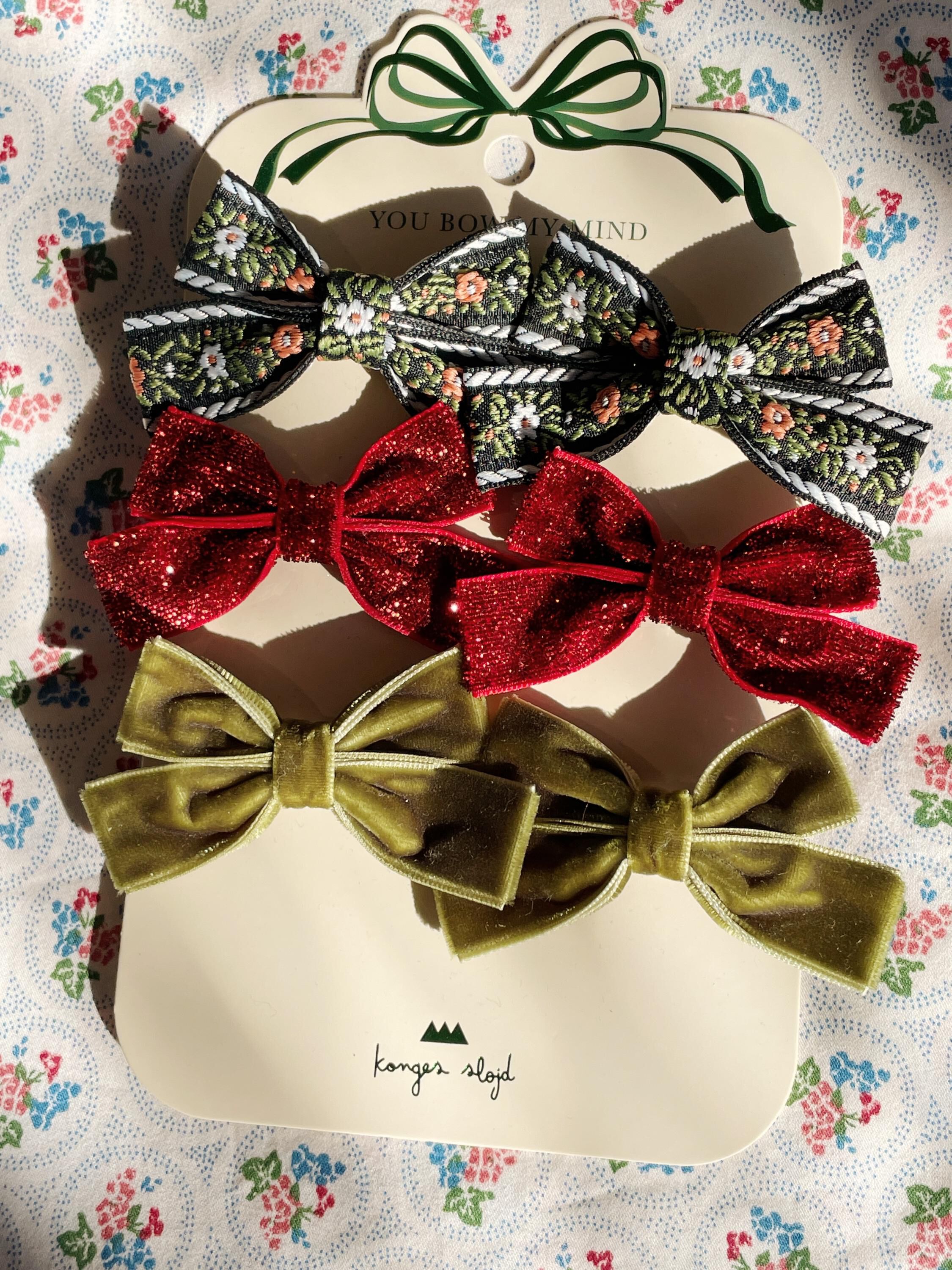 6 PACK MICKI BOW HAIR CLIPS