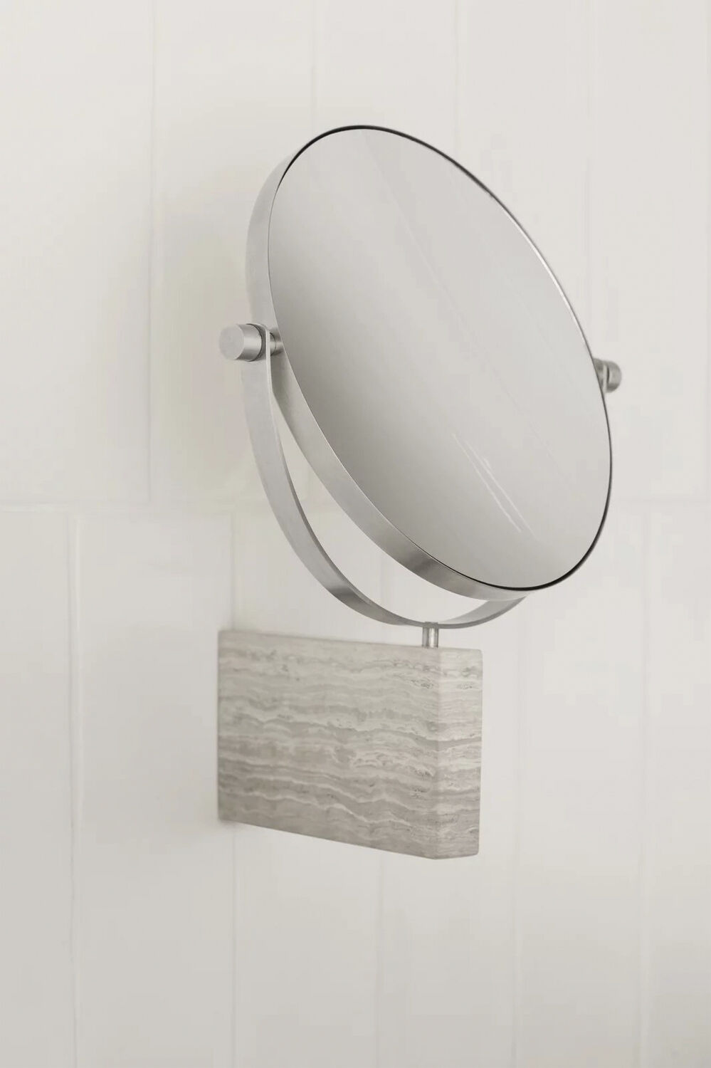 Marble Vanity Mirror, wall mounted -LAMURA- Mourning Dove