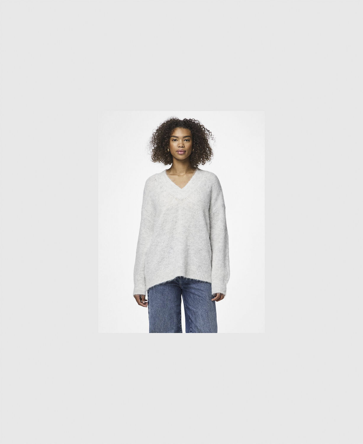 PCNADINA LS V-NECK KNIT D2D BC