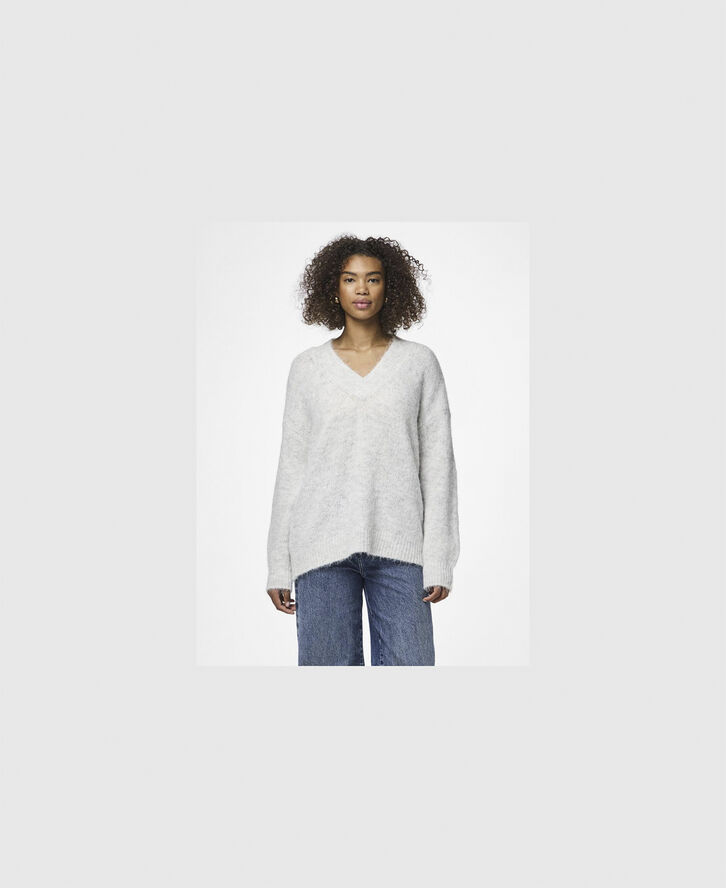 PCNADINA LS V-NECK KNIT D2D BC