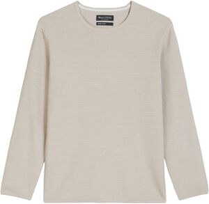 Crewneck, cotton slub, piqué struct