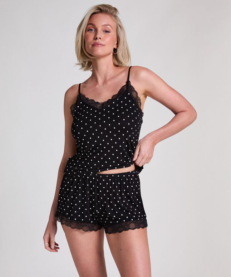 CAMI SHORT VISCOSE DOT