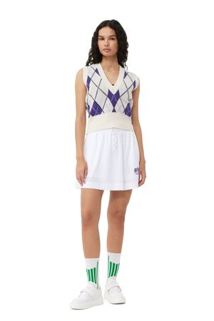 Graphic Harlequin V-neck Vest