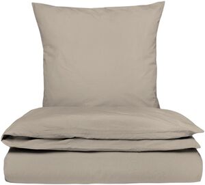 Stonewashed satin sengesæt, Valnød Brun