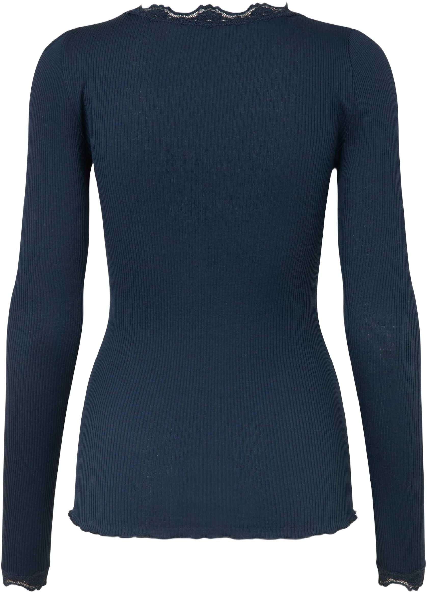 Silk t-shirt w/ lace