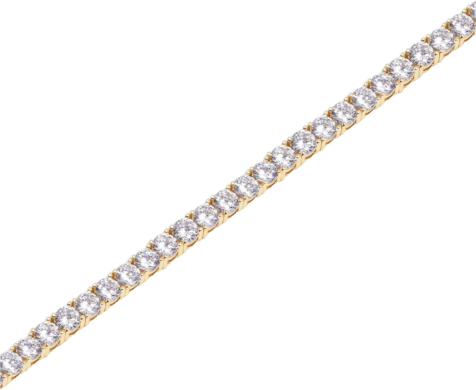 Tennis Bracelet with Gold