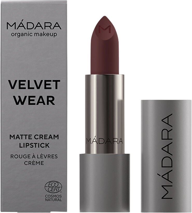 VELVET WEAR Matte Cream Lipstick, #35 DARK NUDE, 3.8g