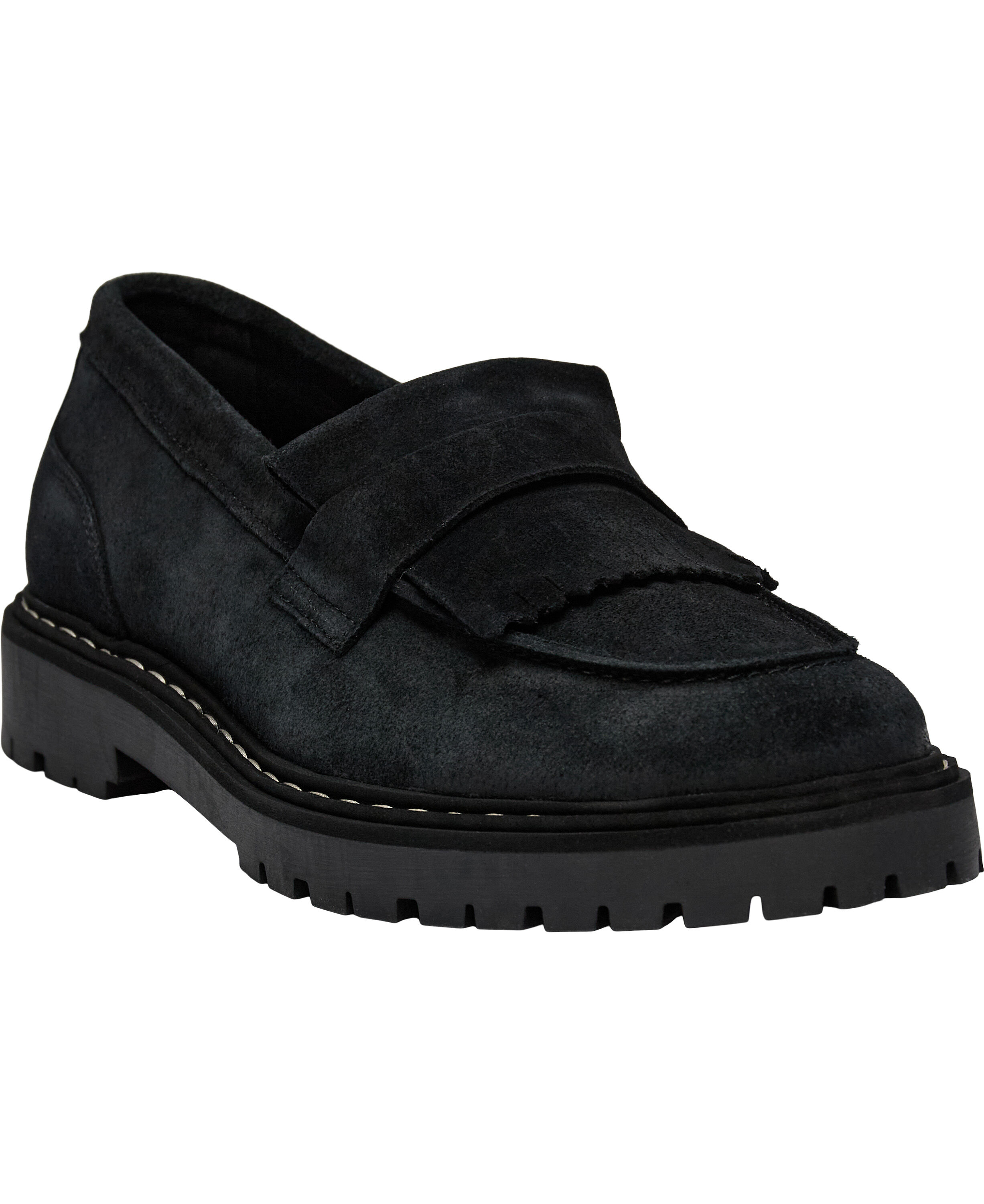 Skye Loafer - Black Suede