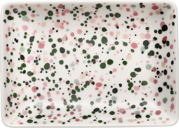 OTC A6 Tallerken 10x15 cm Helle Pink-Grøn