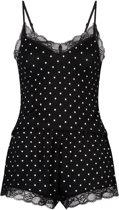 CAMI SHORT VISCOSE DOT