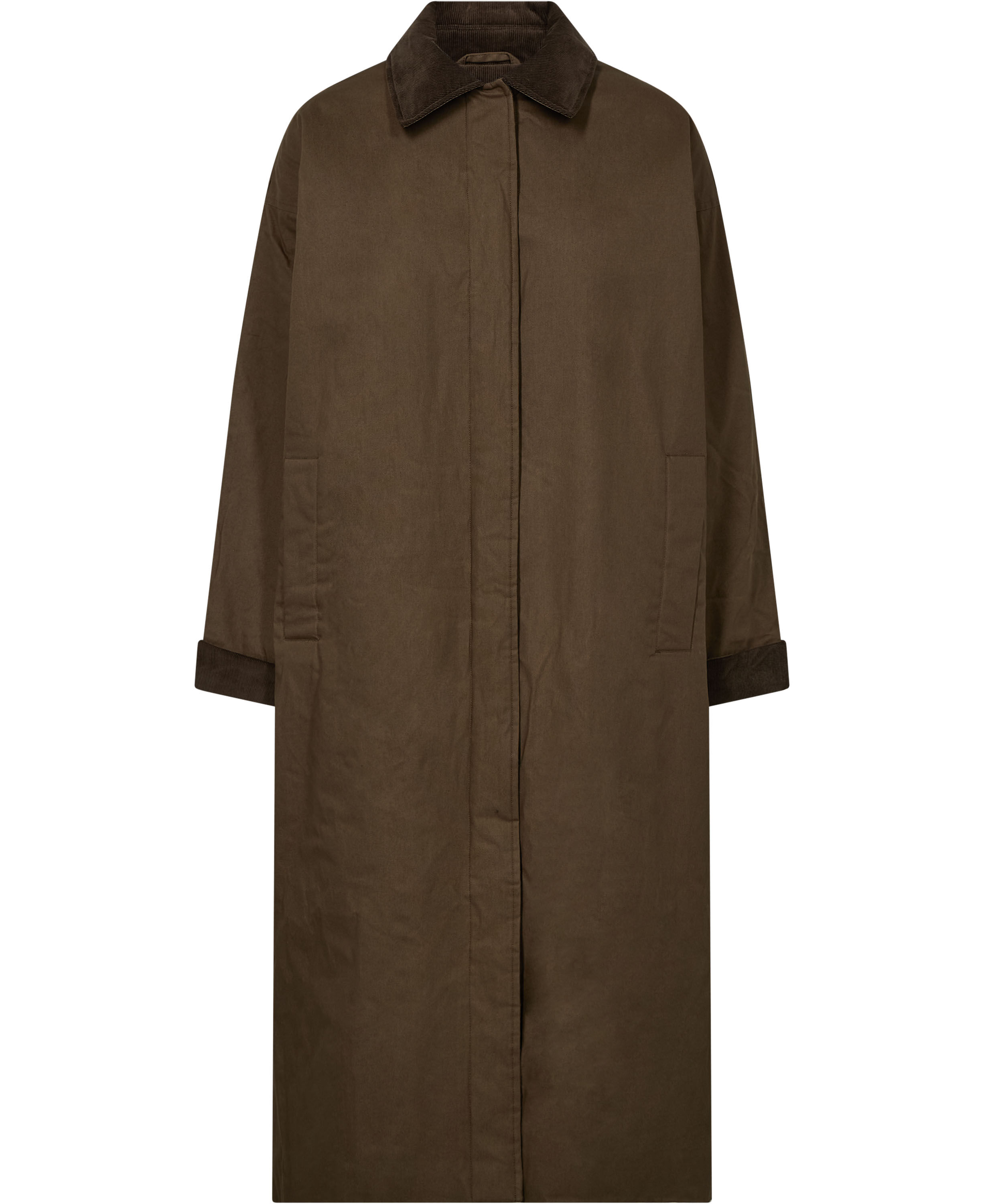 Emmy 1 coat with corduroy detail - GRS