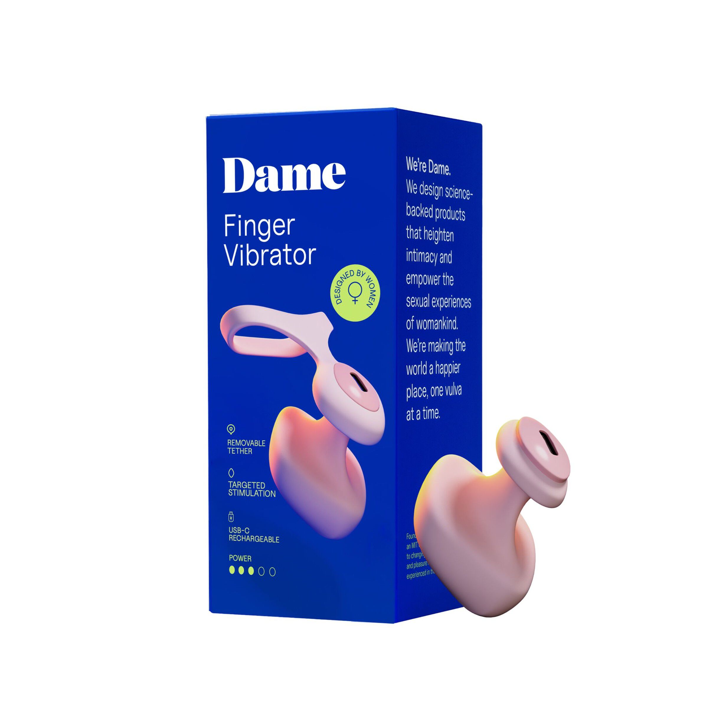 Dame - Fin 2. 0 Finger Vibrator Quartz