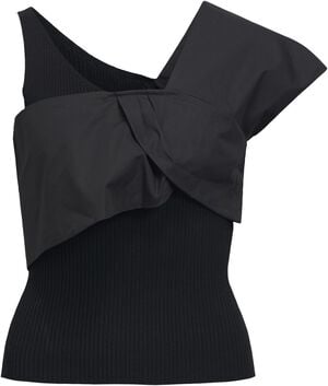 OBJBETZY S/S RE KNIT TOP 145