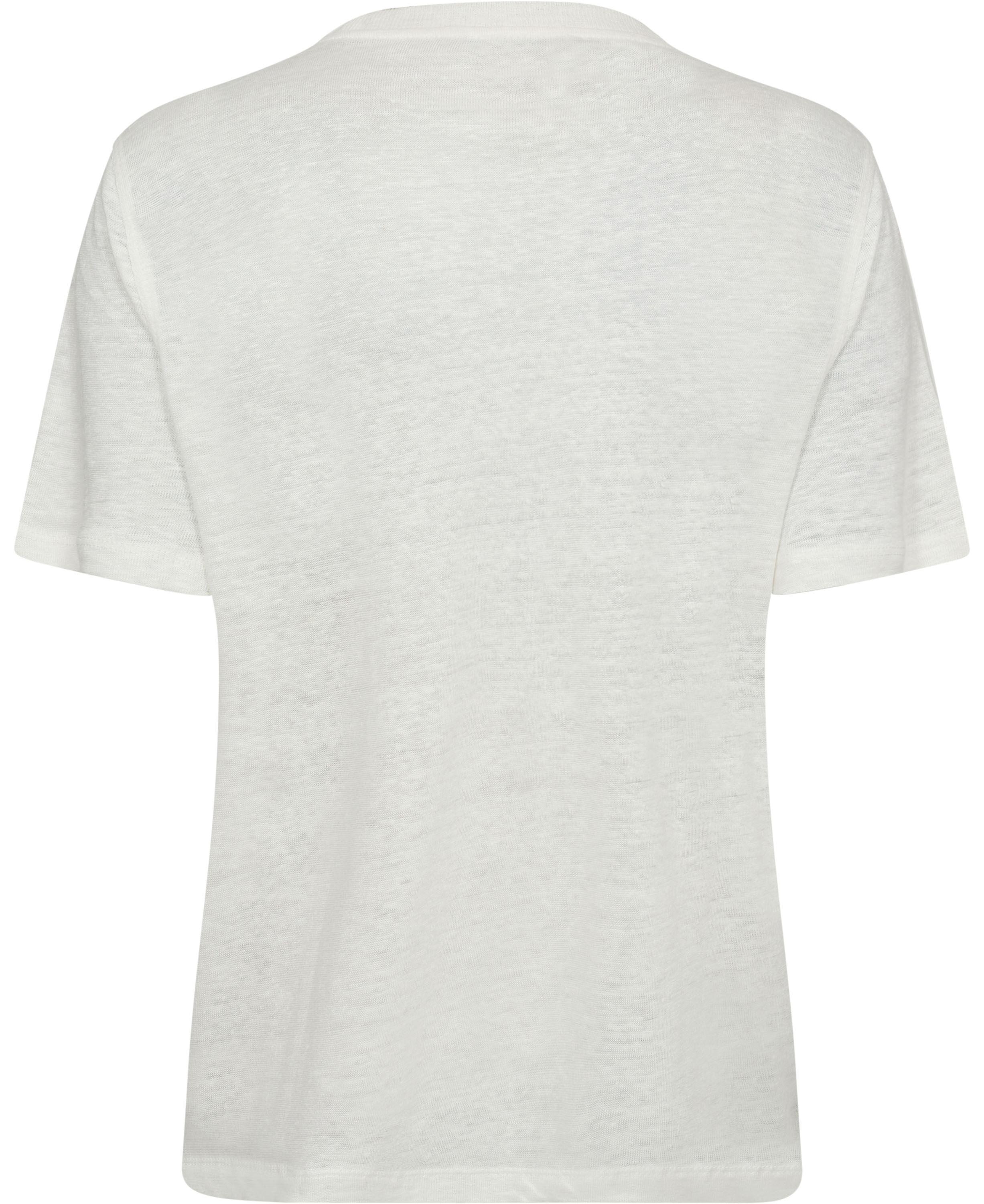 Short-sleeved linen t-shirt