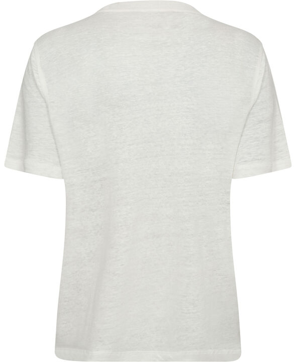 Short-sleeved linen t-shirt