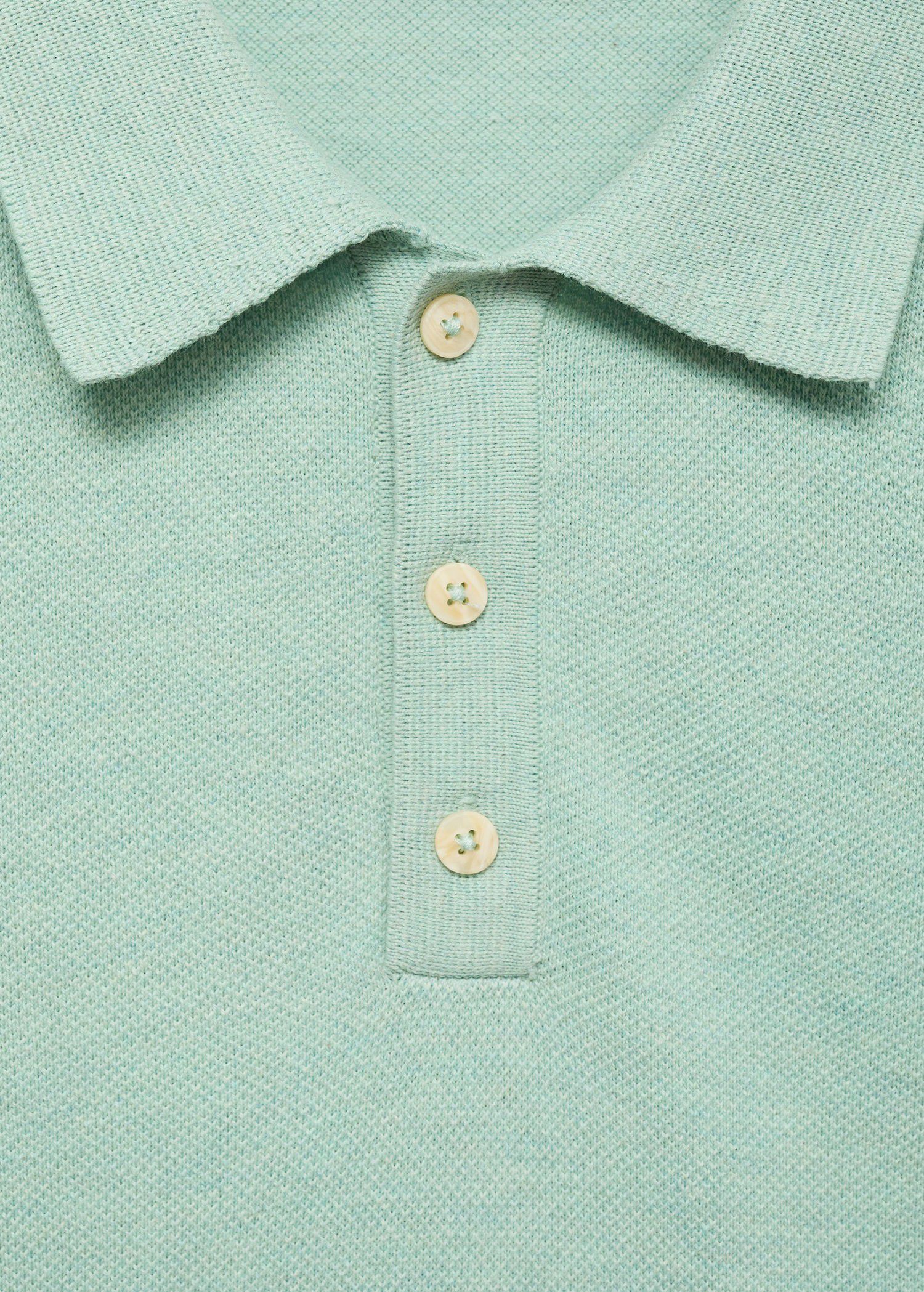 Fine-knit cotton polo shirt