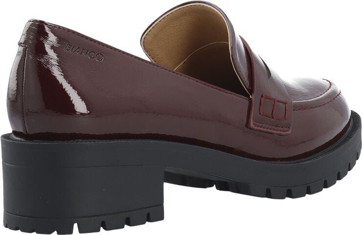 BIAPEARL Simple Penny Loafer Patent Aquarius