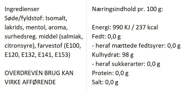 Sukkerfri Blandede bolcher