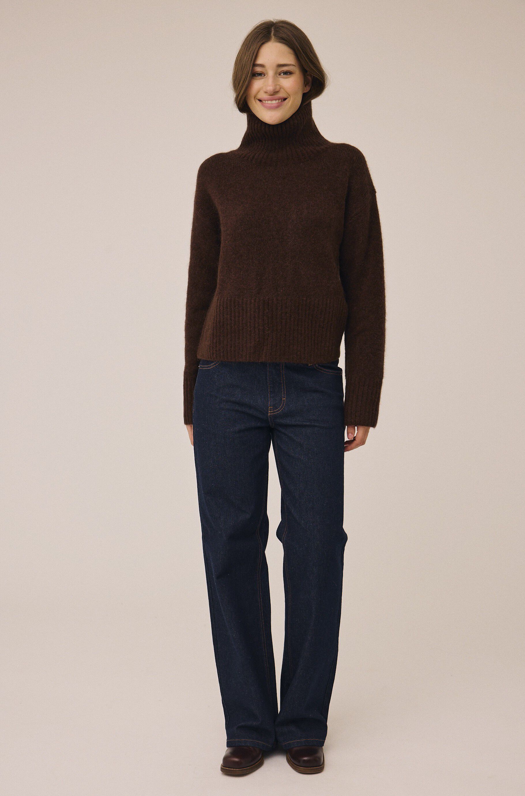 Mai 3 Highneck sweater - Mohairmix - RWS