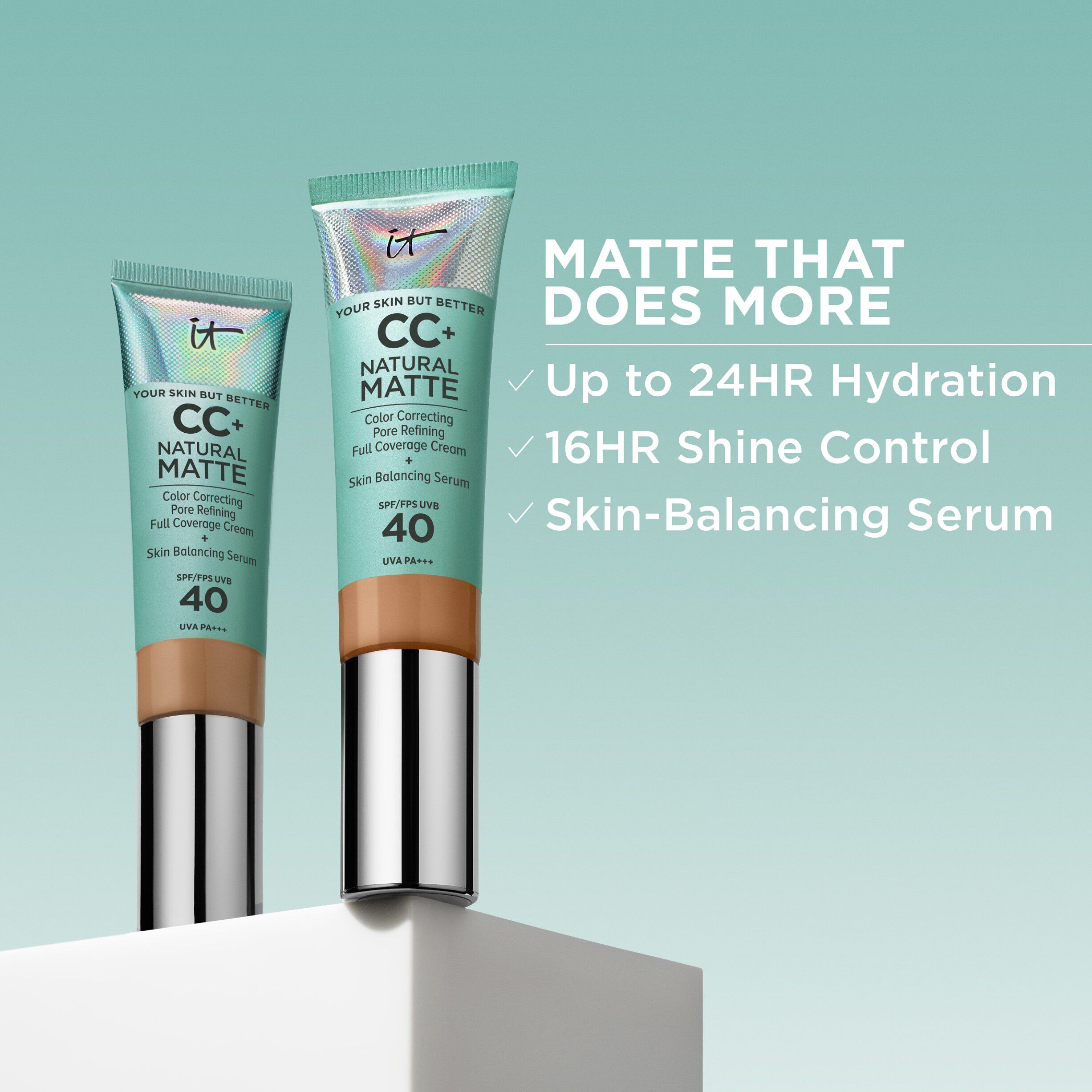 CC+ Cream Natural Matte Foundation with SPF 40