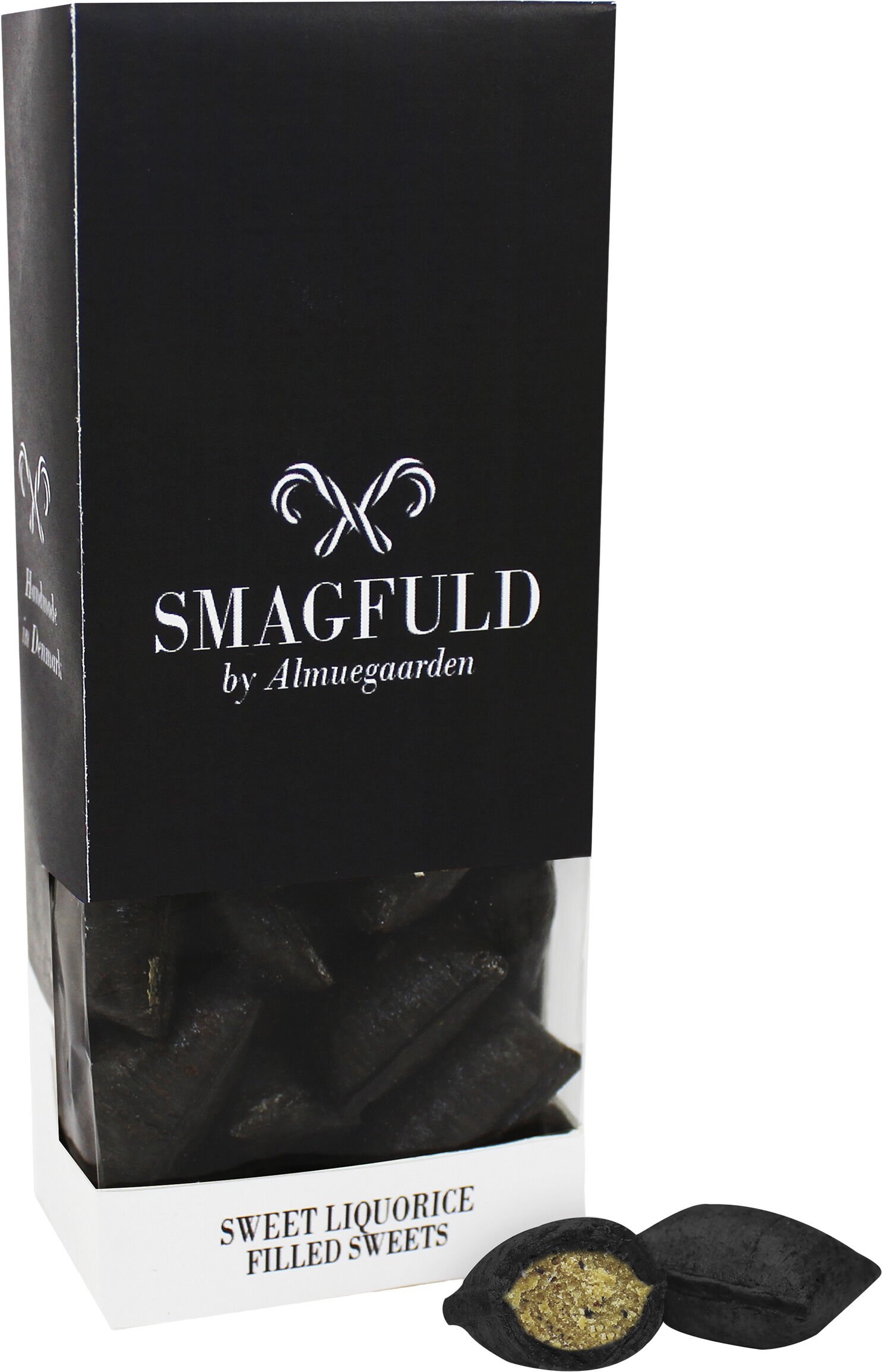 Fyldte bolcher med smag af s&oslash;d lakrids