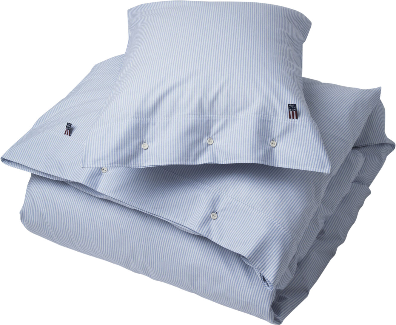 Pin point dynebetr&aelig;k bl&aring;/hvid