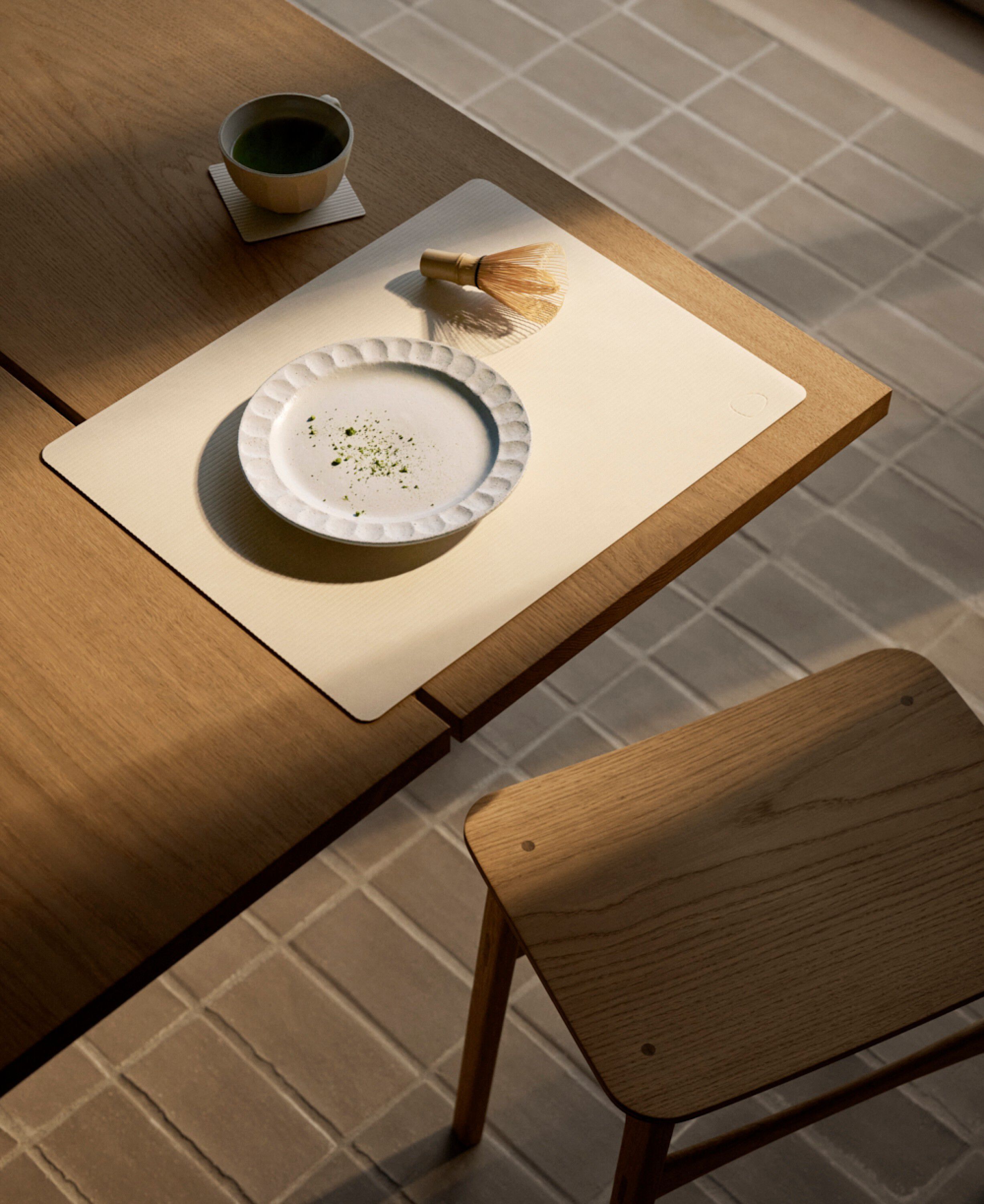 Glass Mat Square Corduroy Vanilla