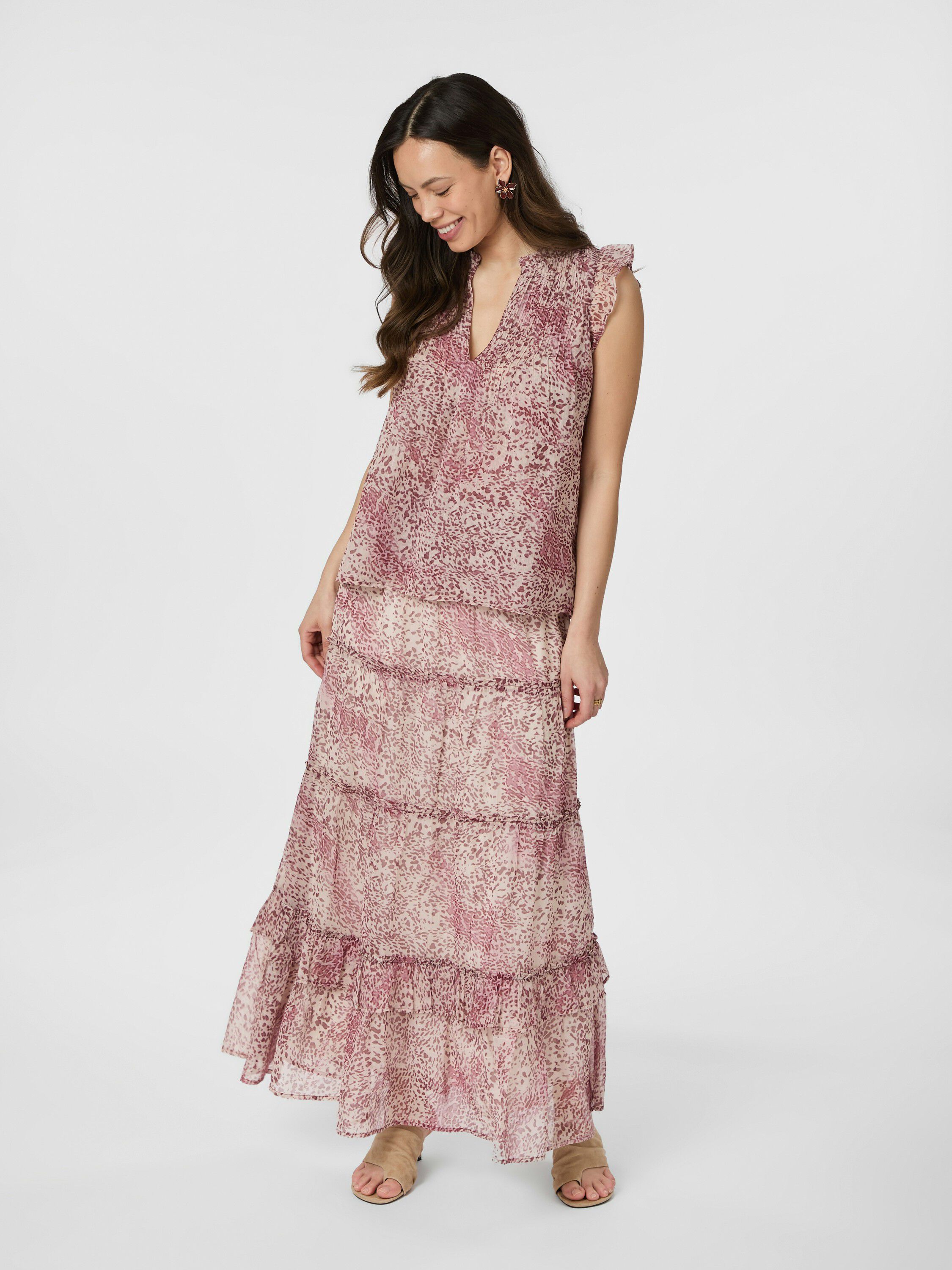 Todo Blur Graphic Skirt