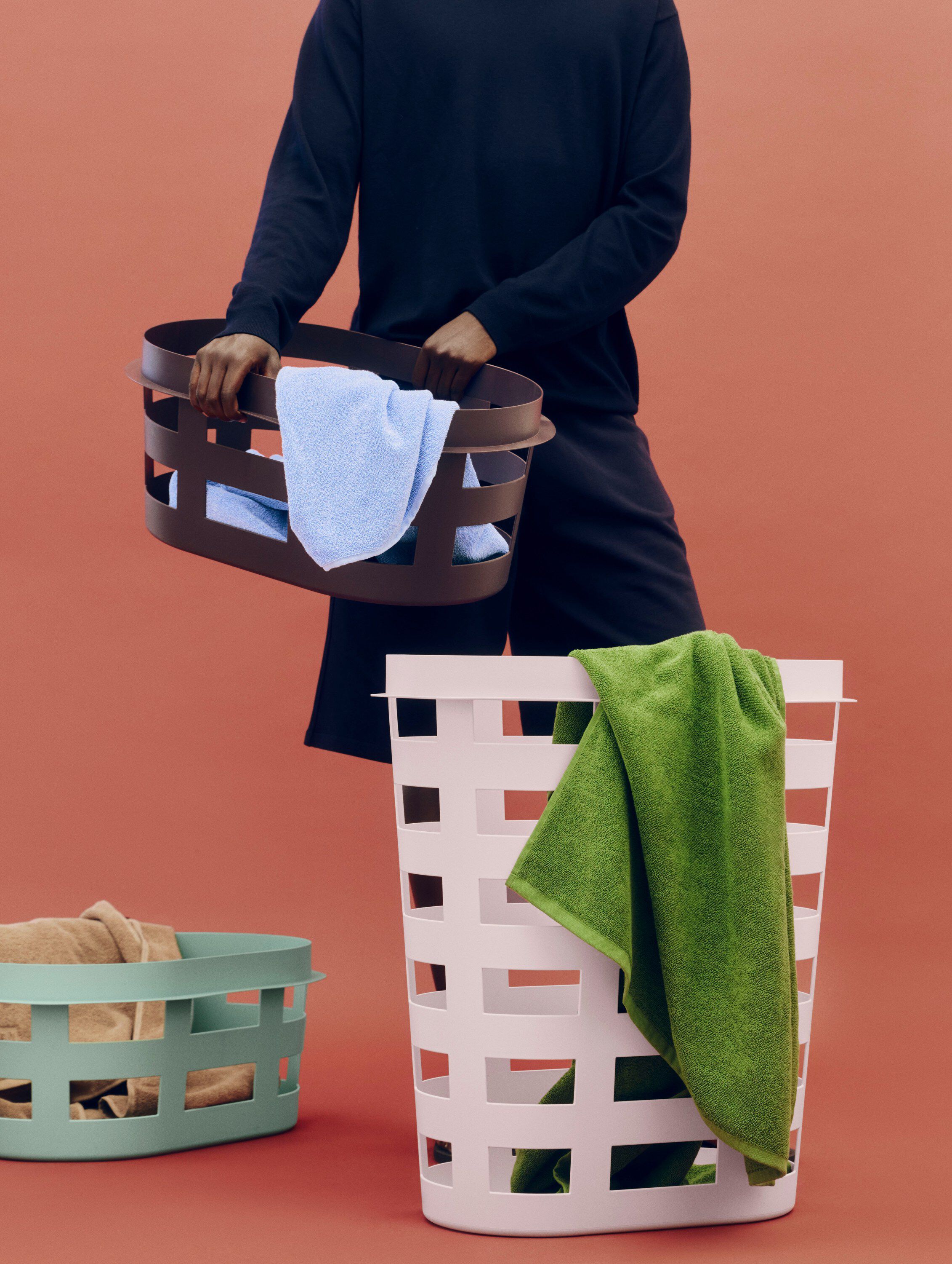 Basket Recycled-Large-Pink