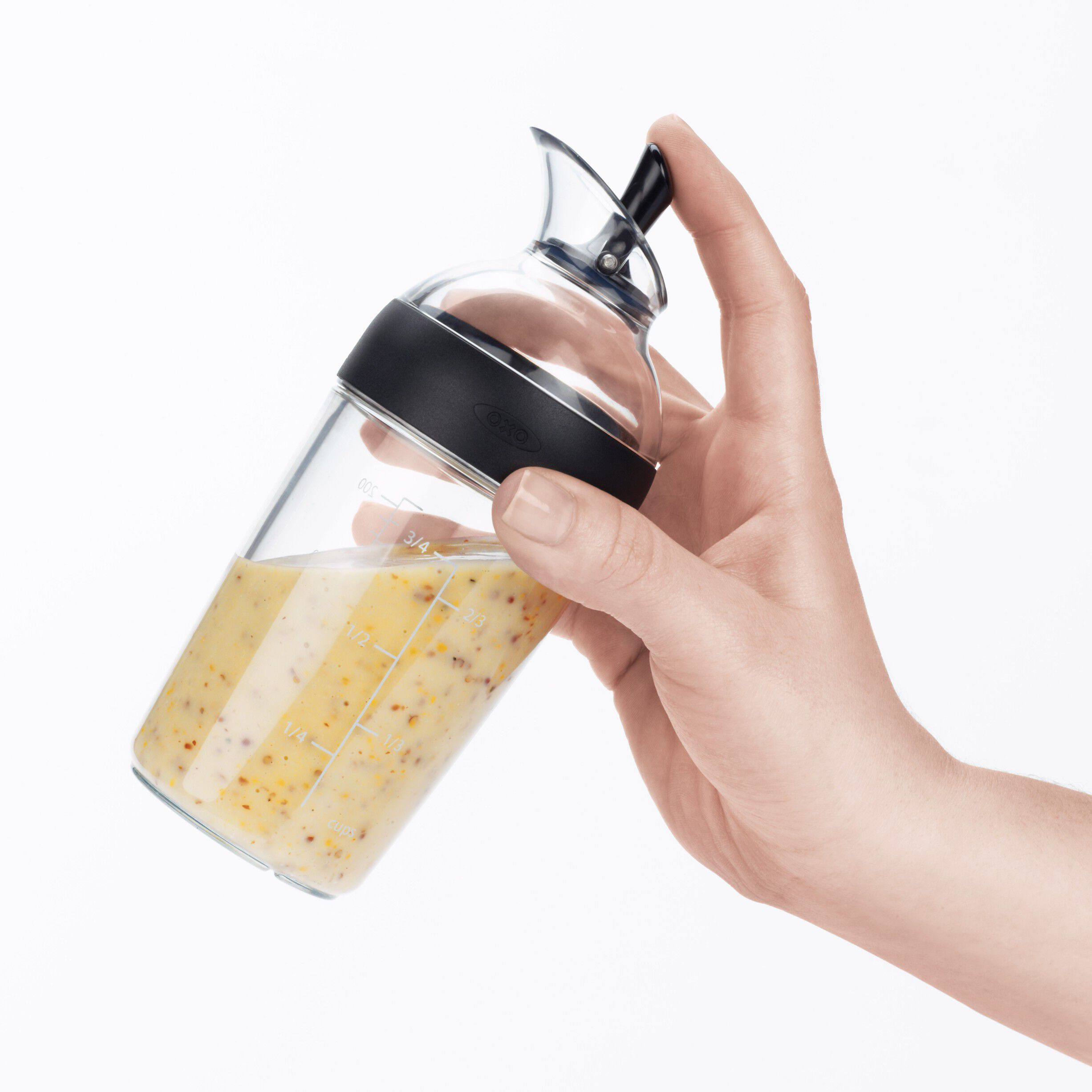 Salad Dressing Shaker, black 236 ml