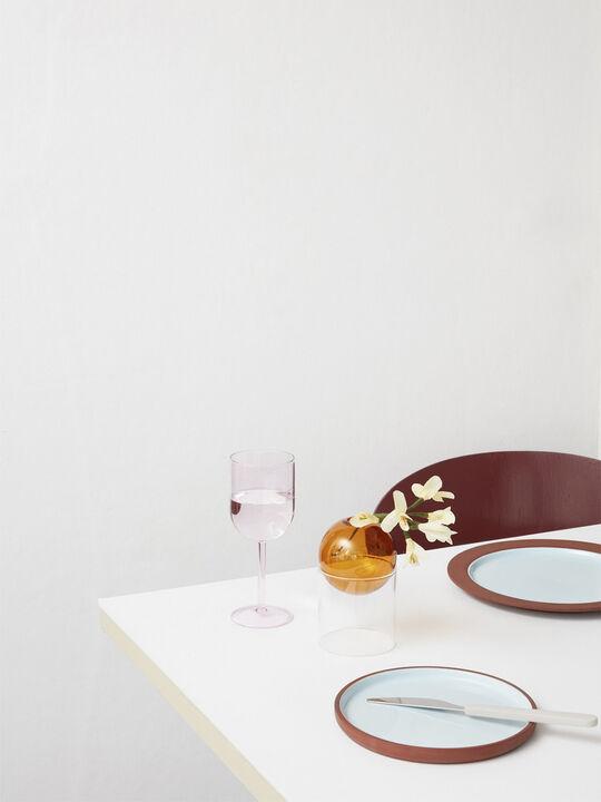 WINE GLASS, 2 PCS, TALL, ROSE,70177R