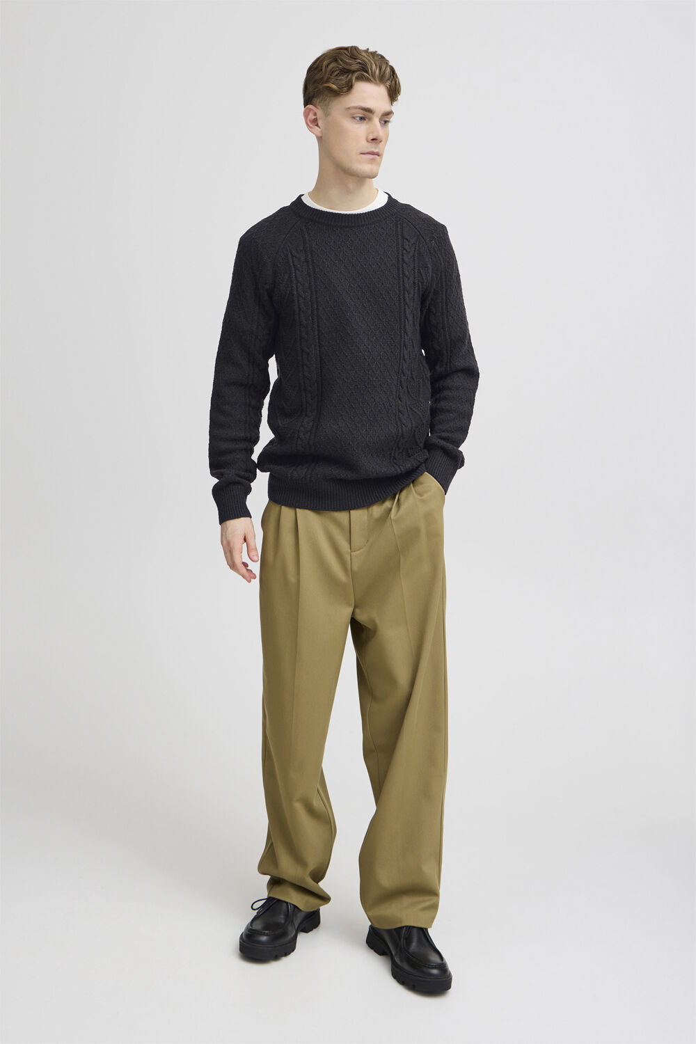 CFKRISTIAN crew neck cable knit